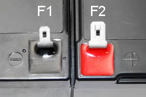 F1 F2 Battery Terminals